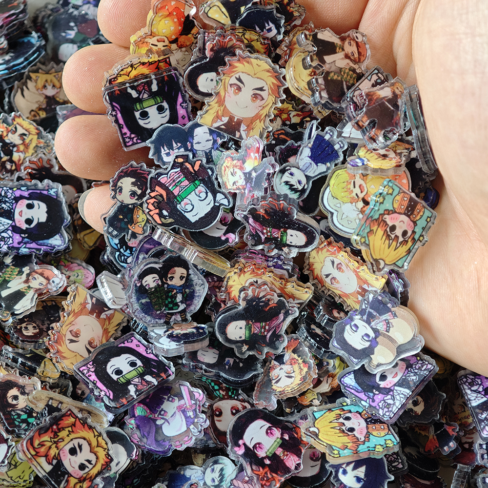50pcs/set Demon Slayer Anime R - Resin Art Case 评论和价格