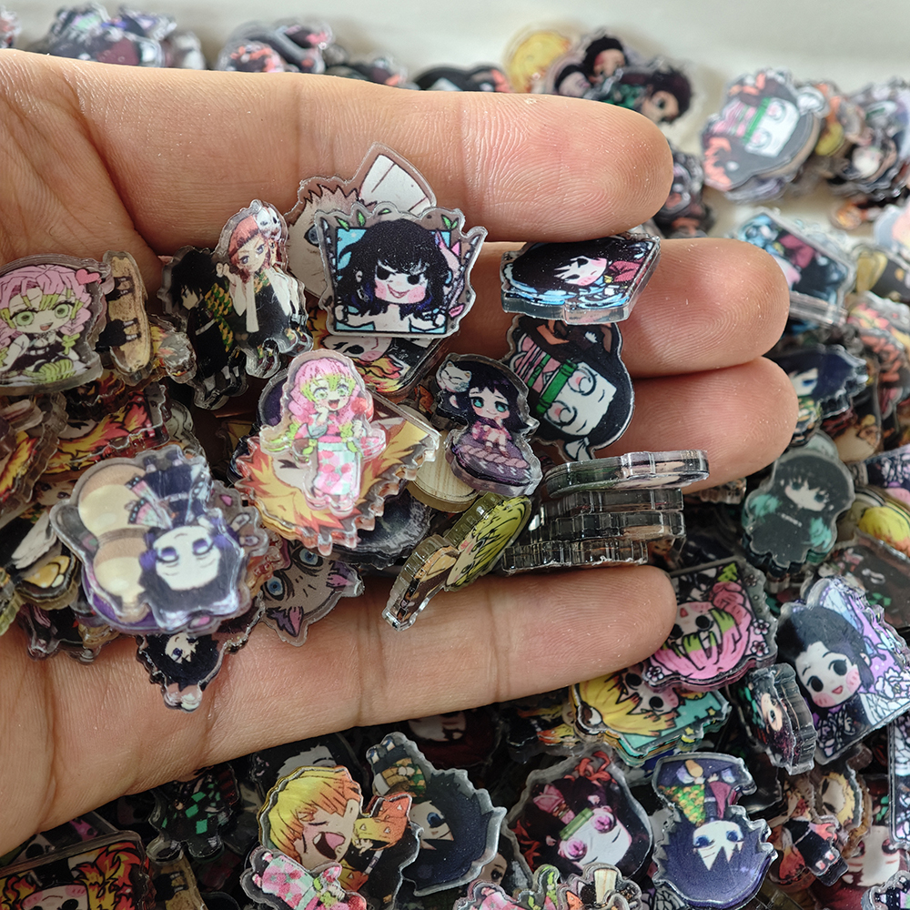 50pcs/set Demon Slayer Anime R - Resin Art Case 评论和价格