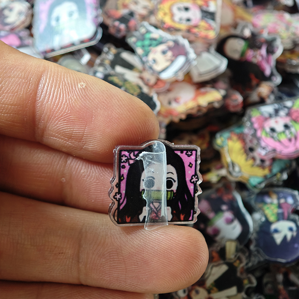 50pcs/set Demon Slayer Anime R - Resin Art Case 评论和价格