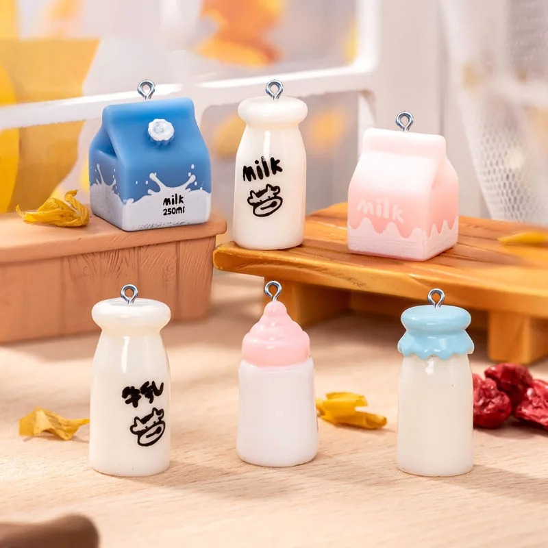 10Pcs Mini Milk Bottle Resin C - Resin Art Supplies Near Me 评论和价格