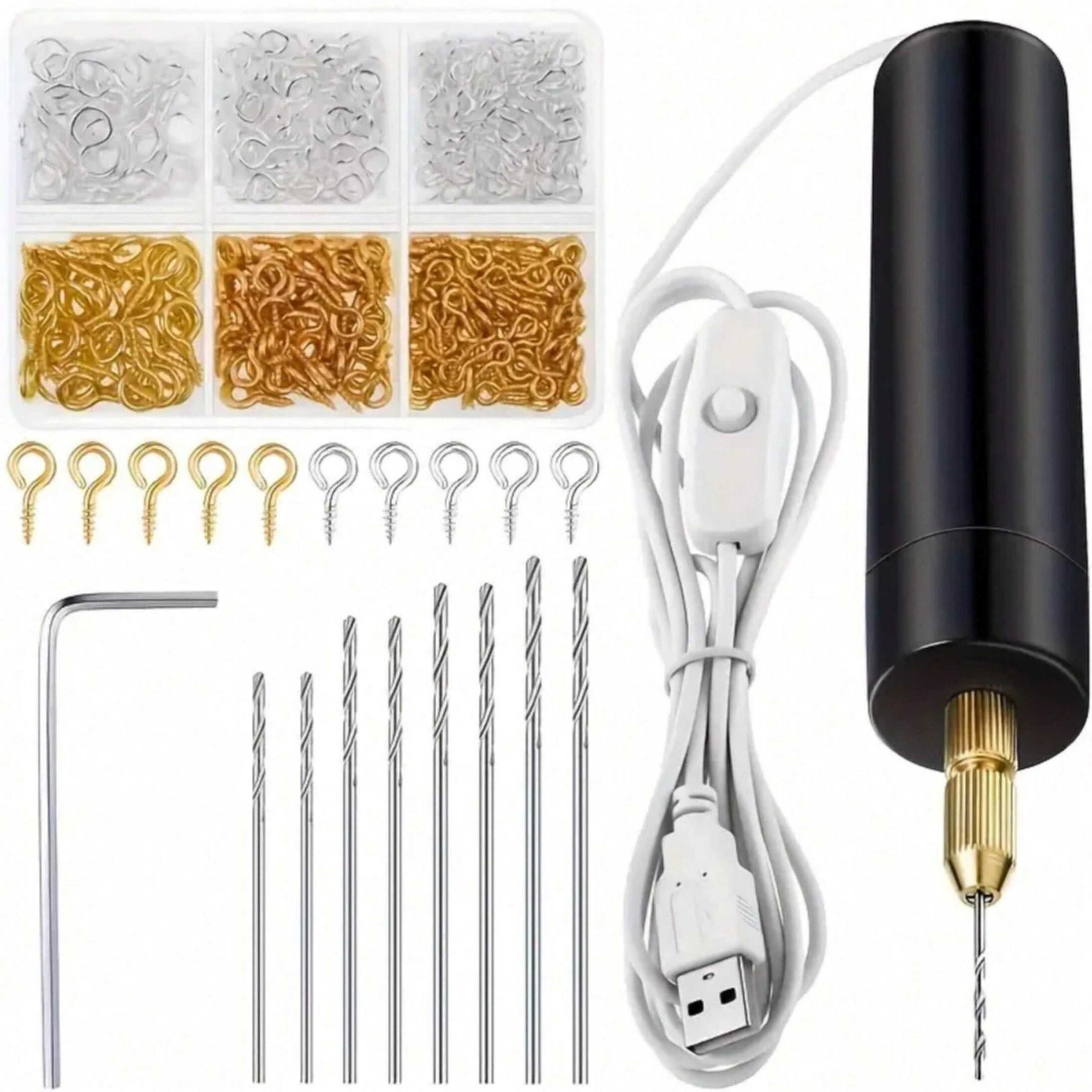 【Mini Electric Drill Set】10Pcs - Resin Art Drill Machine 评论和价格