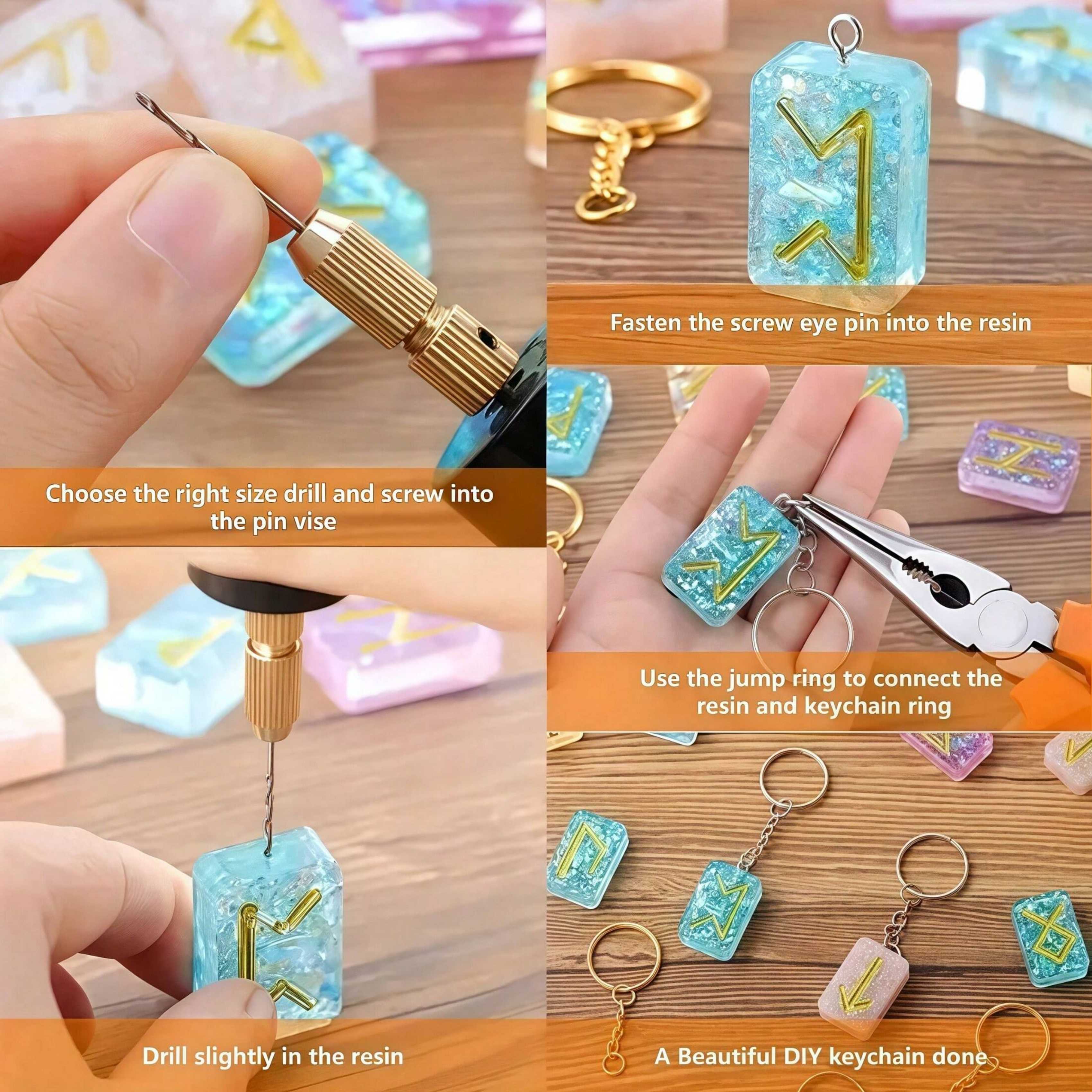 【Mini Electric Drill Set】10Pcs - Resin Art Drill Machine 评论和价格