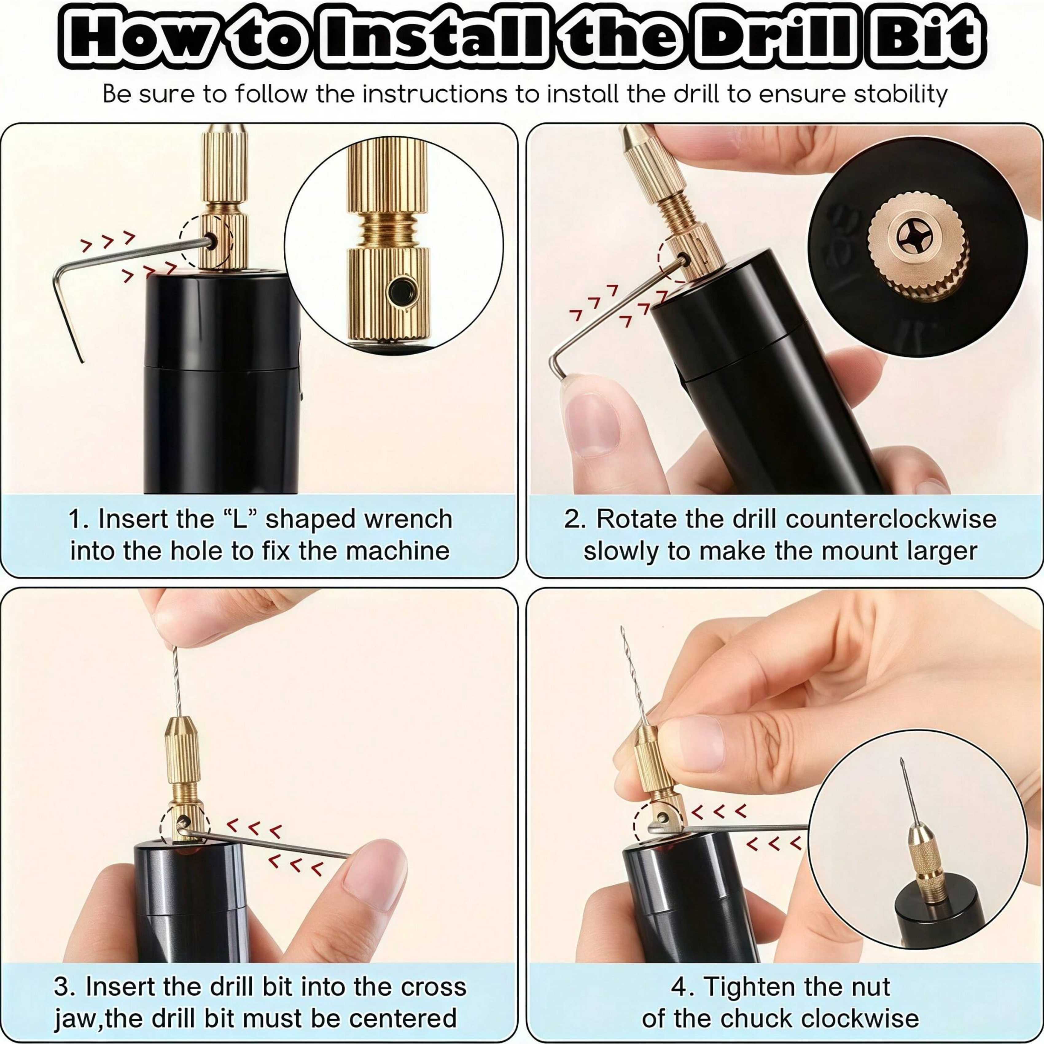 【Mini Electric Drill Set】10Pcs - Resin Art Drill Machine 评论和价格