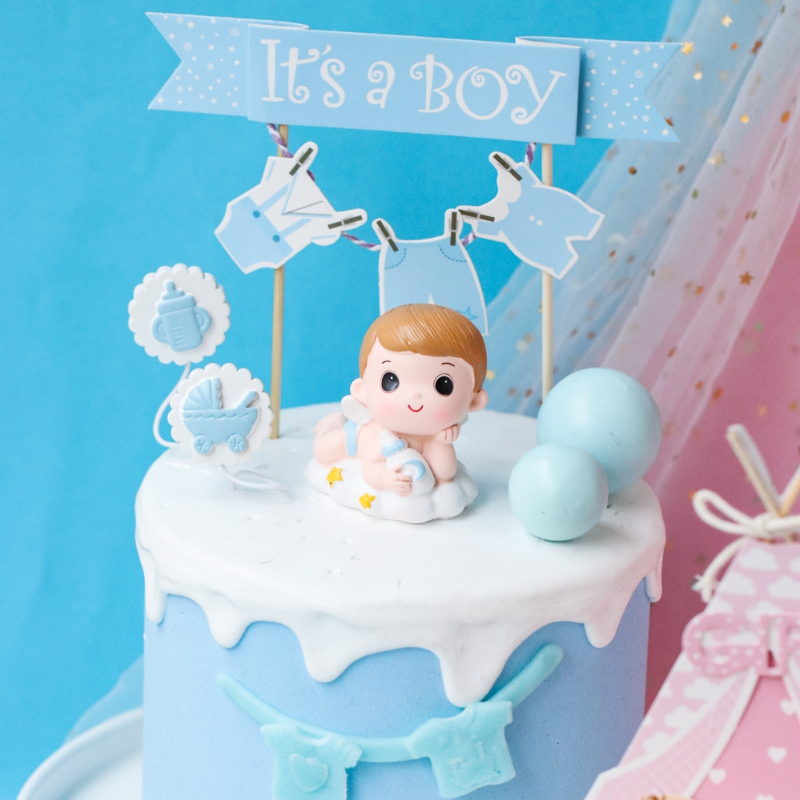 Gender Reveal Cake Decoration  - Resin Art Alphabet 评论和价格