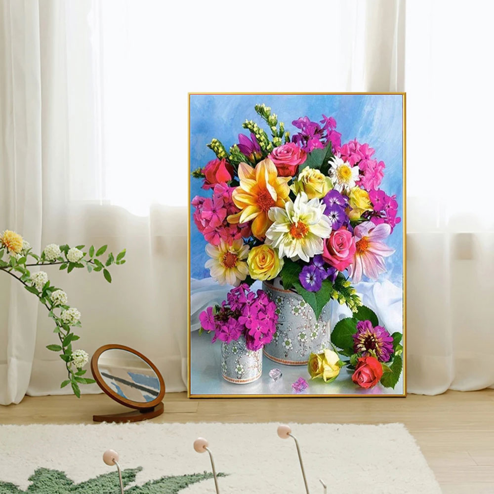 Full Diamond Mosaic Flower 5D  - Resin Art Wall 评论和价格