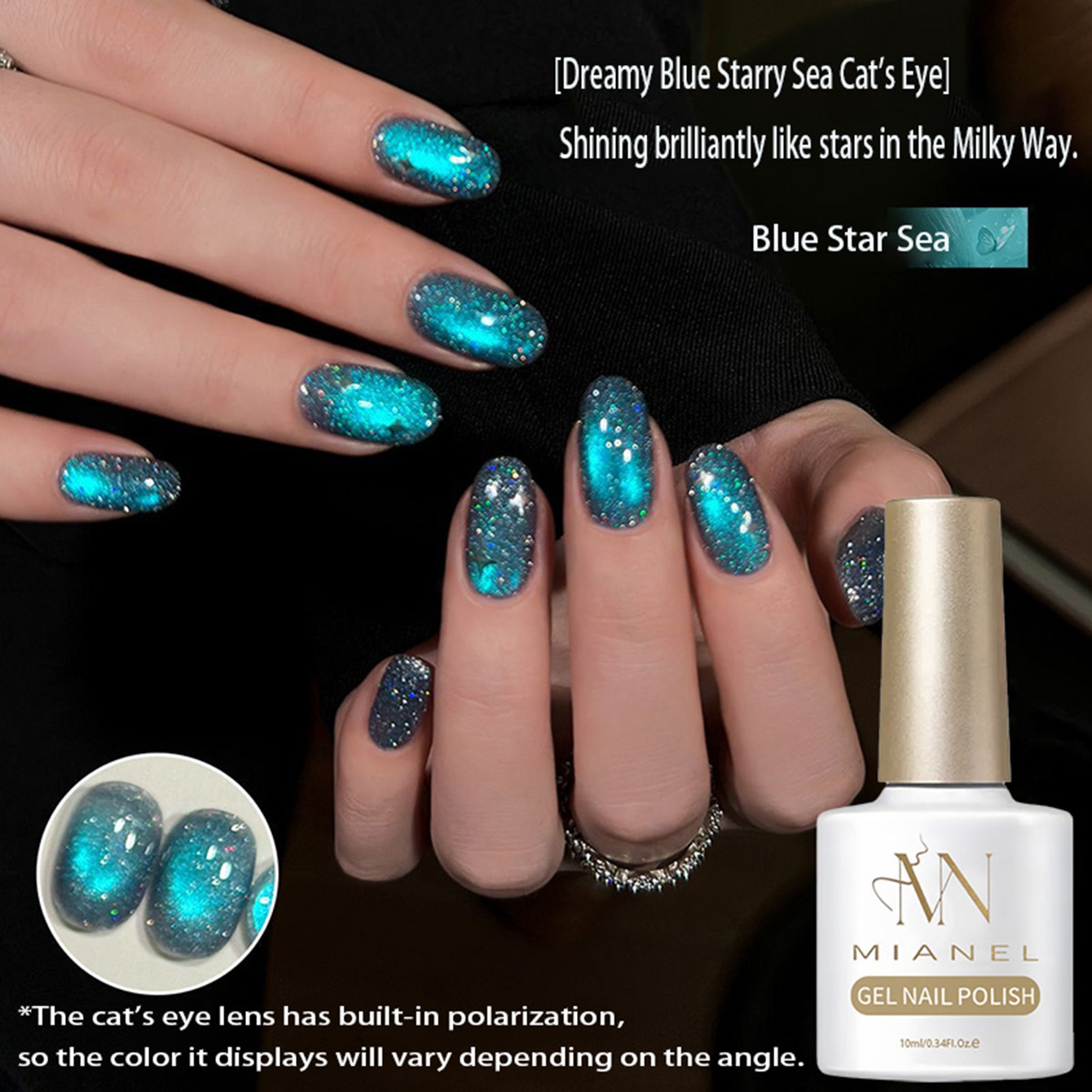 MAINEL 10ML 1-4Pcs Blue Nails  - Resin Art Online 评论和价格