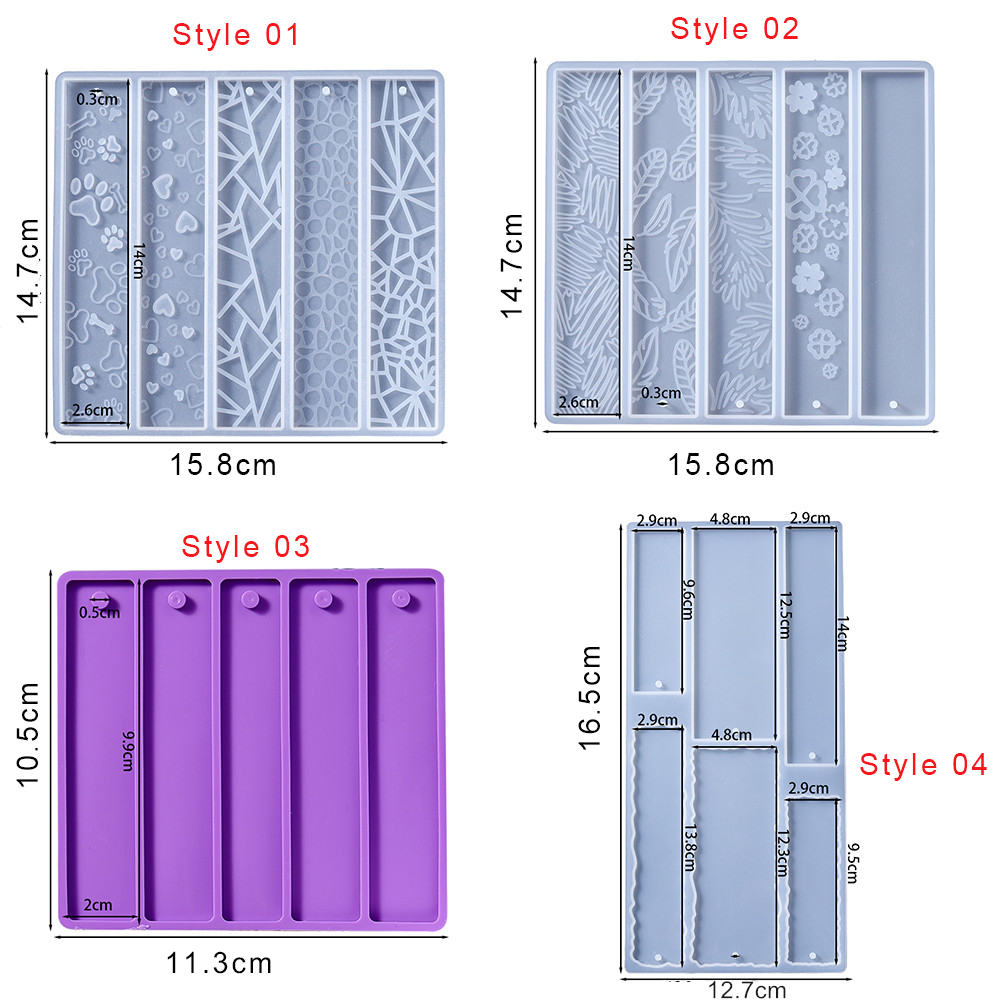 DIY Crystal Epoxy Resin Mold L - Resin Art Bookmark 评论和价格