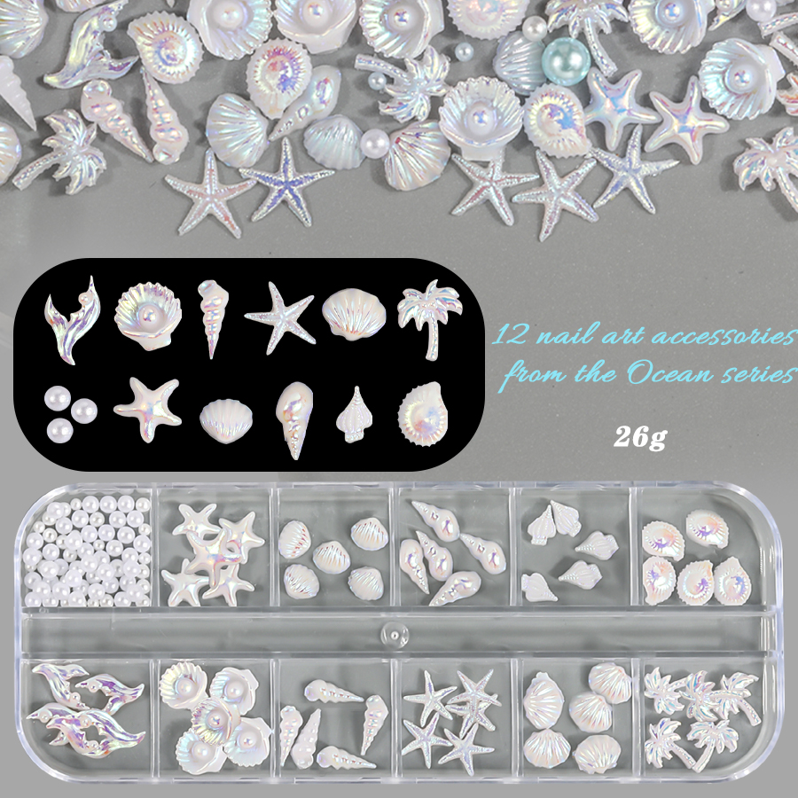 SANANIE 12 Grids Mix Summer Be - Resin Art Beach Theme 评论和价格