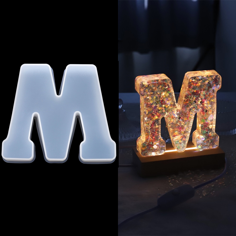 3Sizes A to Z Letter Silicone  - Resin Art Alphabet 评论和价格