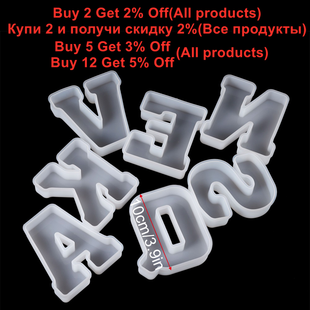 3Sizes A to Z Letter Silicone  - Resin Art Alphabet 评论和价格