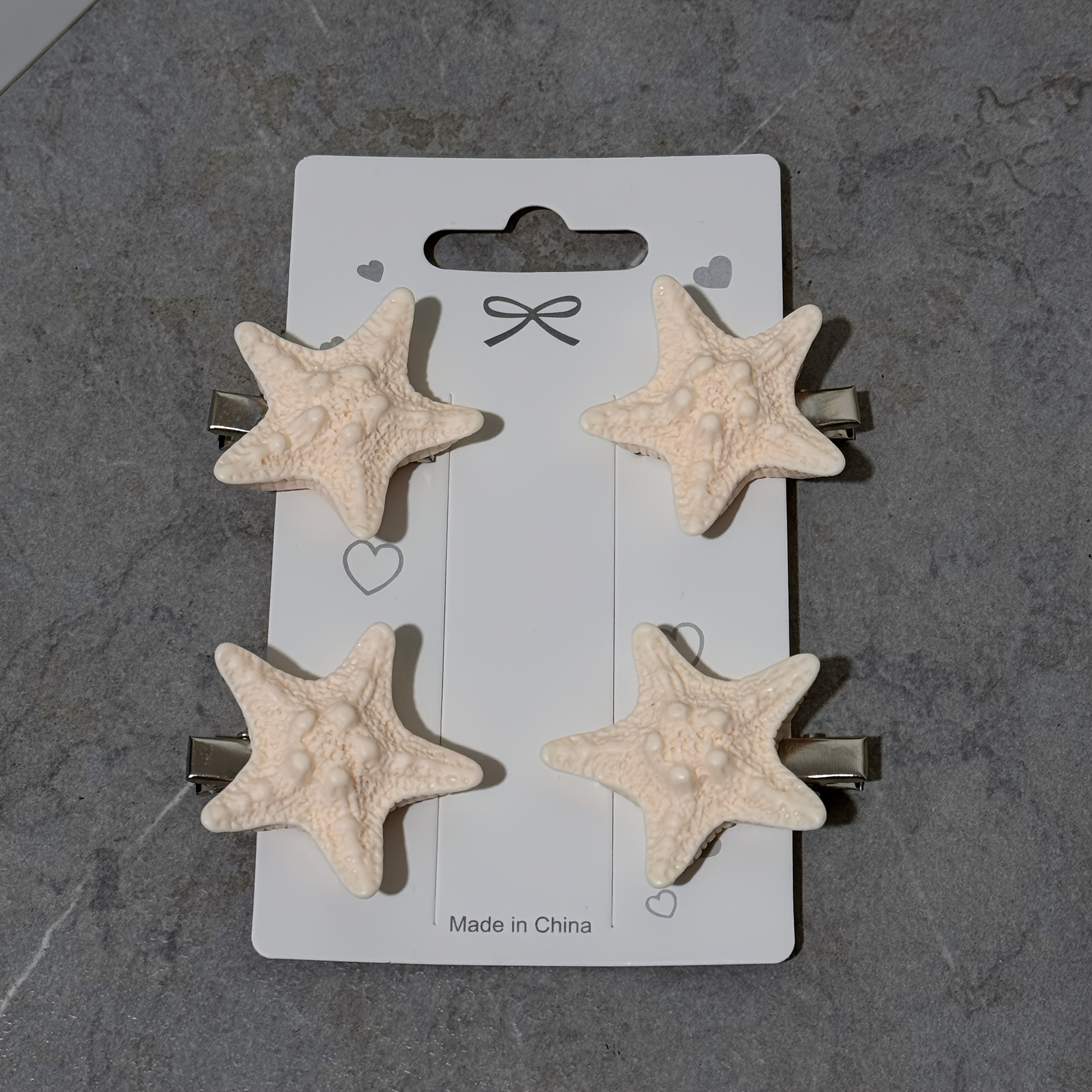 Set of 4 Elegant Starfish Hair - Resin Art Beach Theme 评论和价格