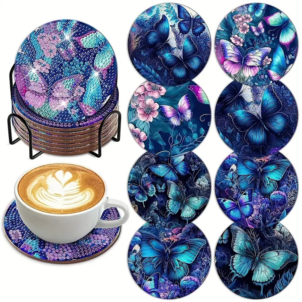 8 Diamond Art Painting Coaster - Resin Art For Beginner 评论和价格