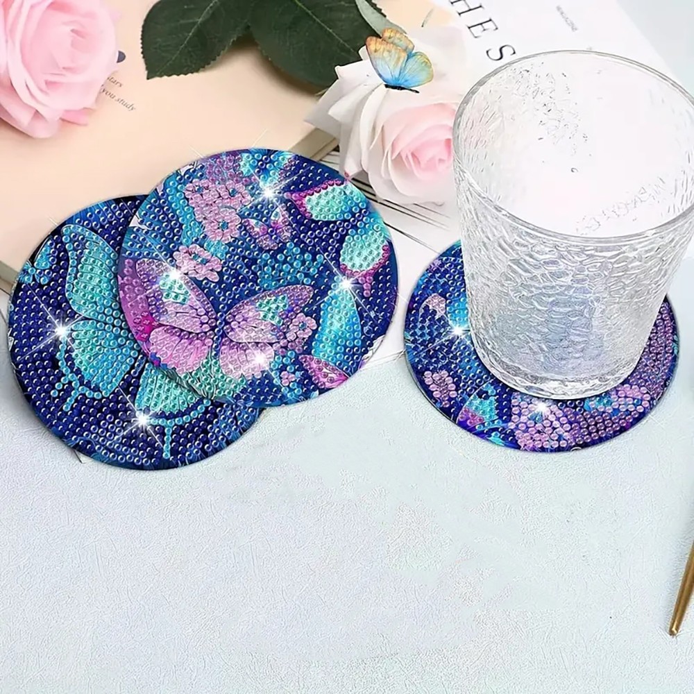 8 Diamond Art Painting Coaster - Resin Art For Beginner 评论和价格