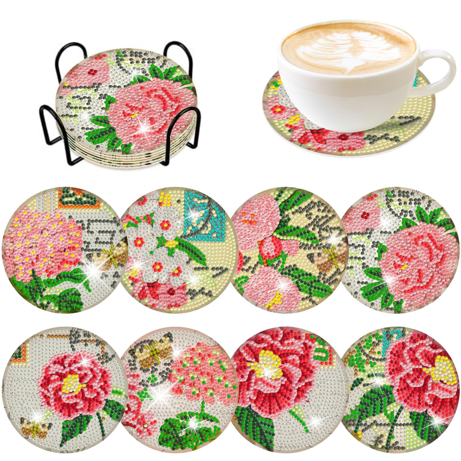 RUOPOTY 8pc/sets Diamond Paint - Resin Art For Beginner 评论和价格