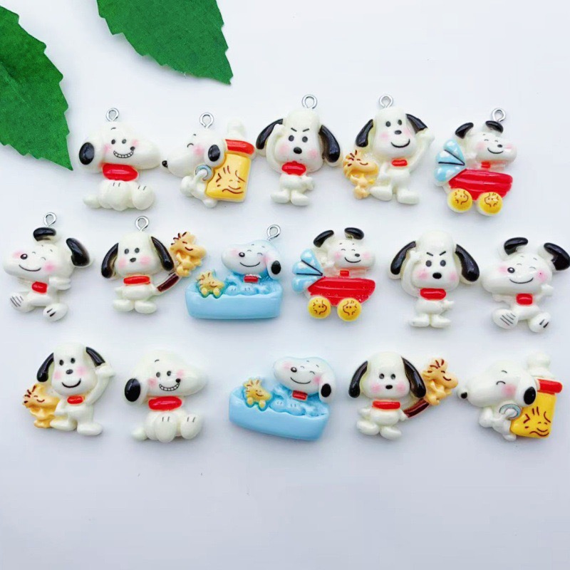 12pcs resin cartoon dog pendan - Resin Art Handmade 评论和价格