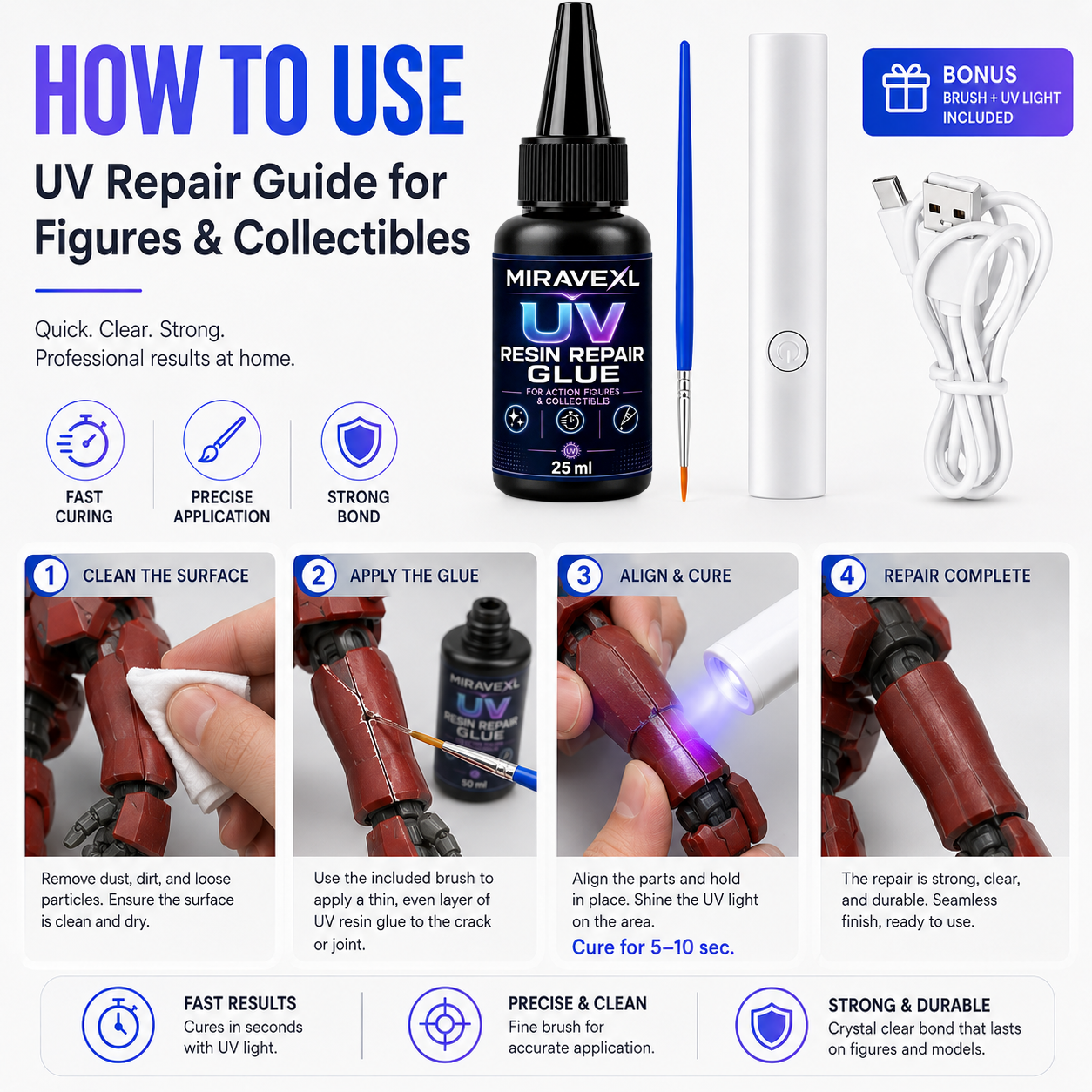 25g MIRAVEXL  UV Epoxy Resin G - Resin Art Epoxy 评论和价格