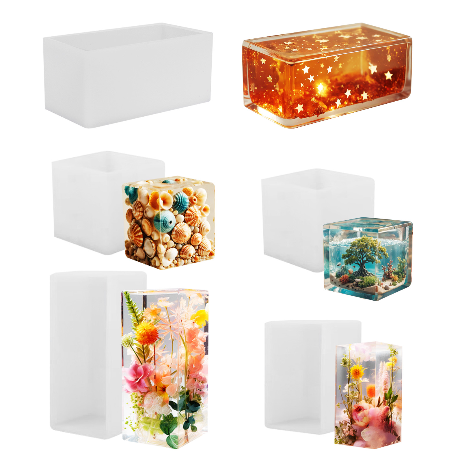 Epoxy Casting Mold Silicone Mo - Resin Art Epoxy 评论和价格