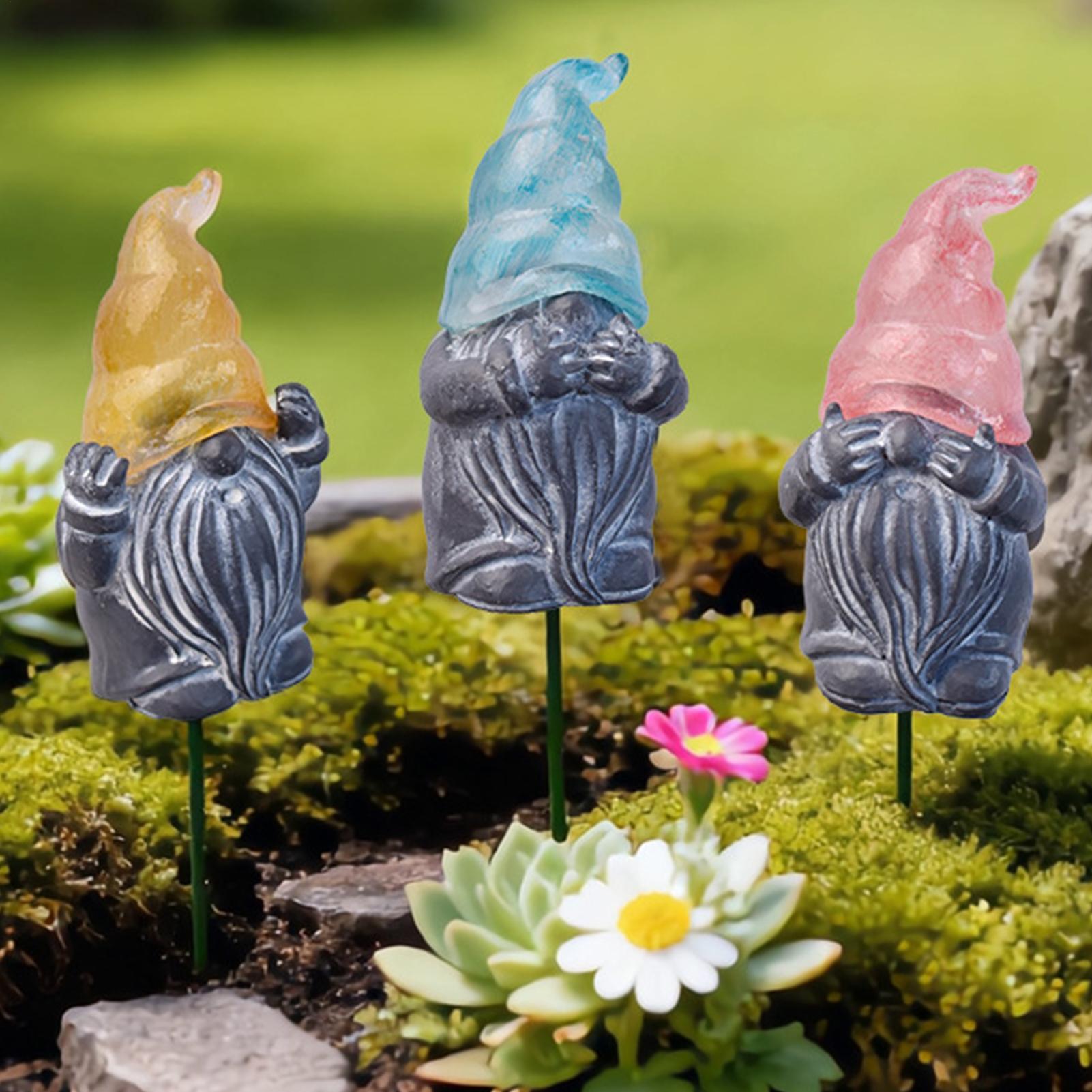 Decorative Garden Stakes 3-Pie - Resin Art Flowers 评论和价格