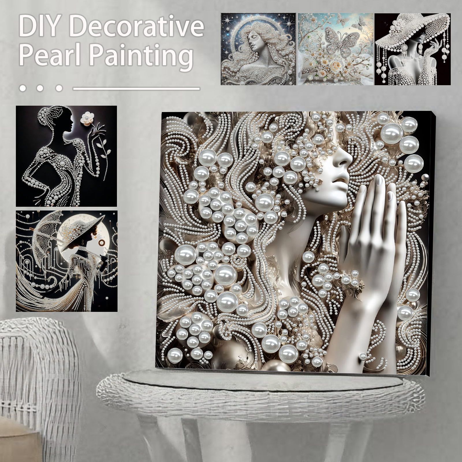 DIY Ladies Pearl Diamond Paint - Resin Art For Beginner 评论和价格