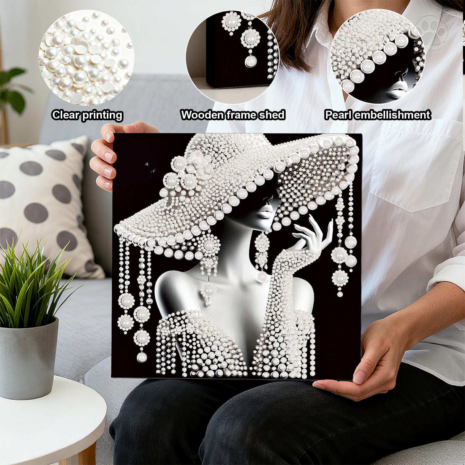 DIY Ladies Pearl Diamond Paint - Resin Art For Beginner 评论和价格