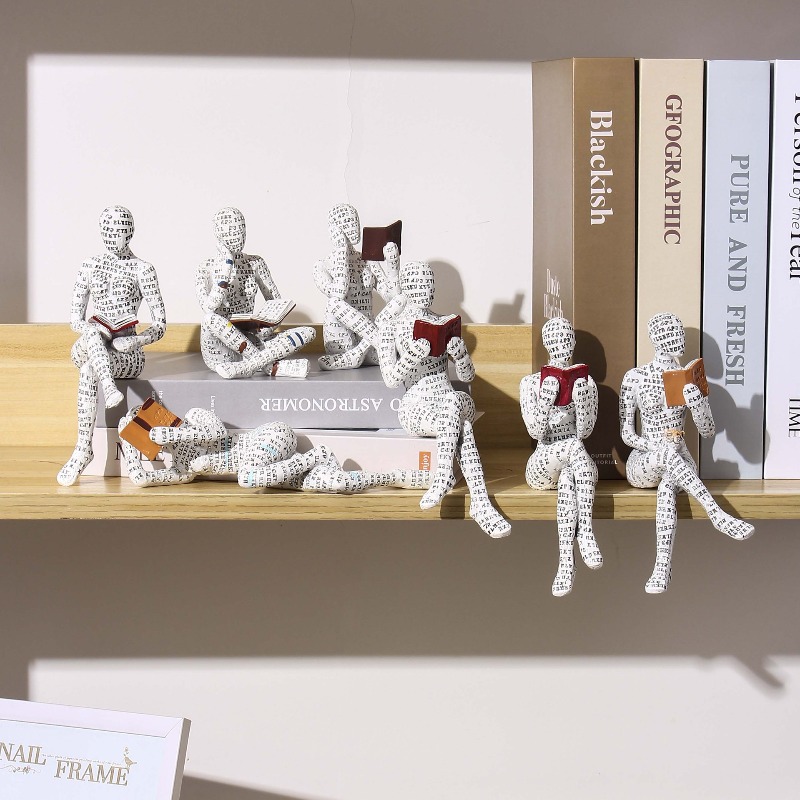 1pc Mini Reading Female Image  - Resin Art Images 评论和价格