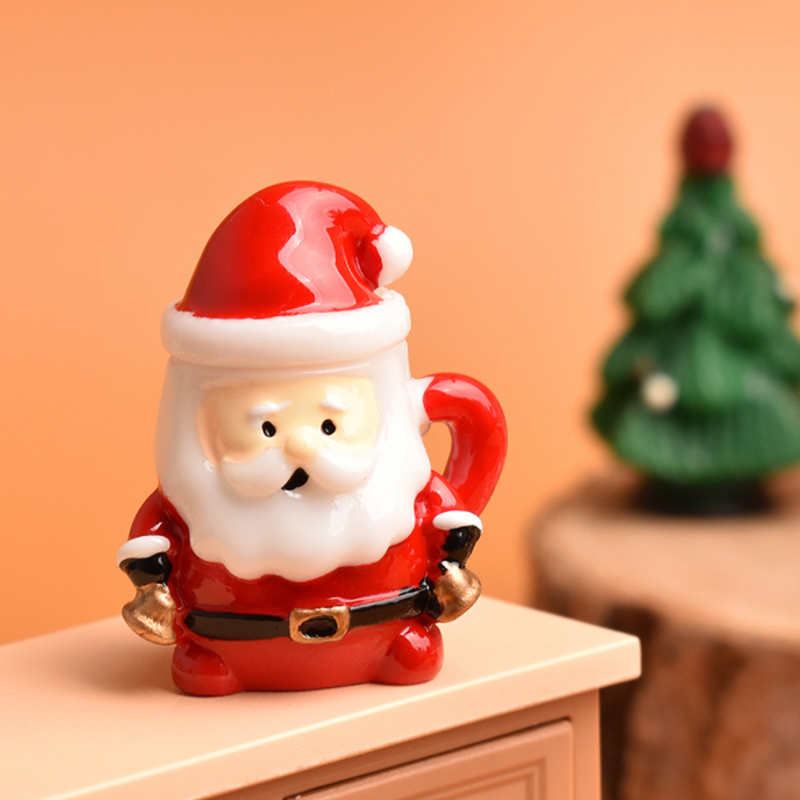 Mini Santa Teacup Ornament - R - Resin Art Handmade 评论和价格
