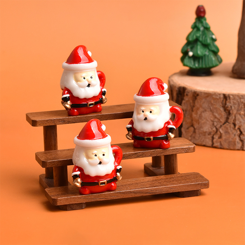 Mini Santa Teacup Ornament - R - Resin Art Handmade 评论和价格