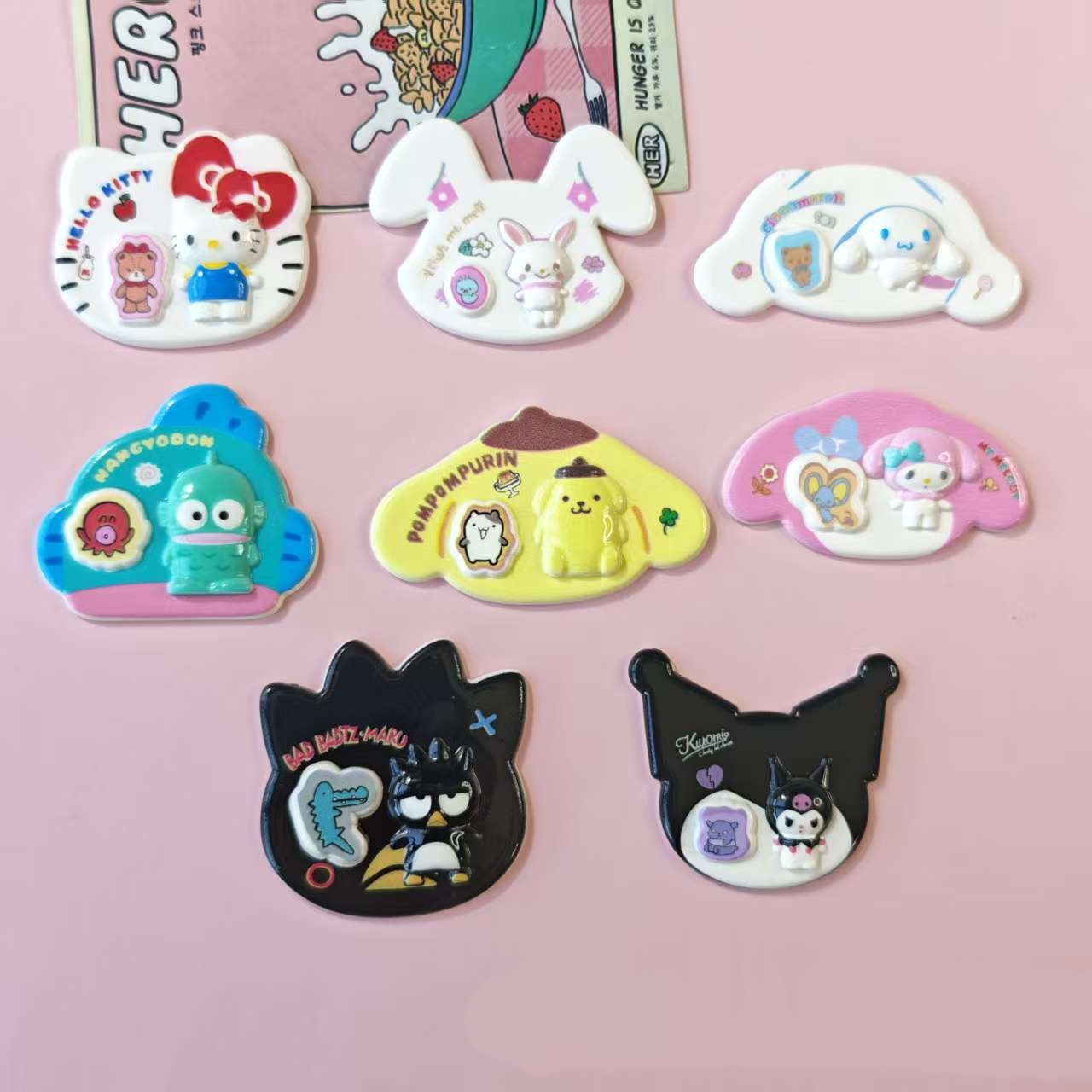 10pcs Cute Character Resin Cab - Resin Art Case 评论和价格