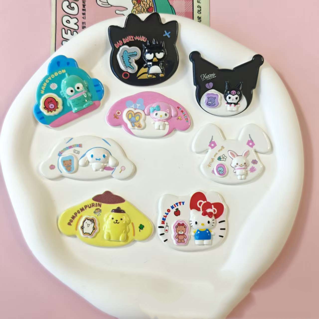 10pcs Cute Character Resin Cab - Resin Art Case 评论和价格