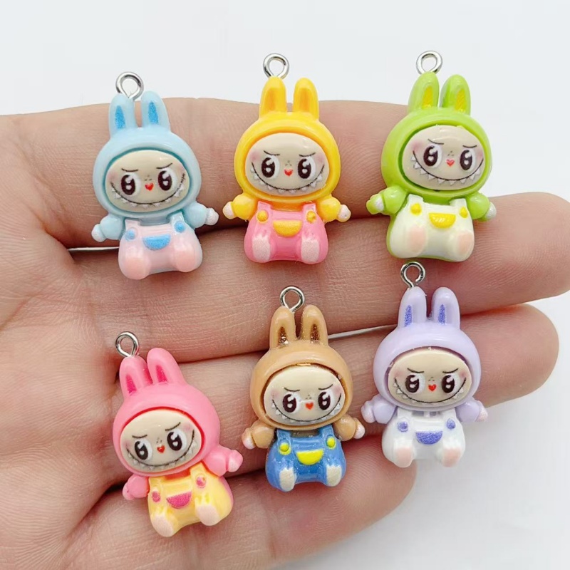 10Pcs Kawaii Rabbit Strawberry - Resin Art Handmade 评论和价格