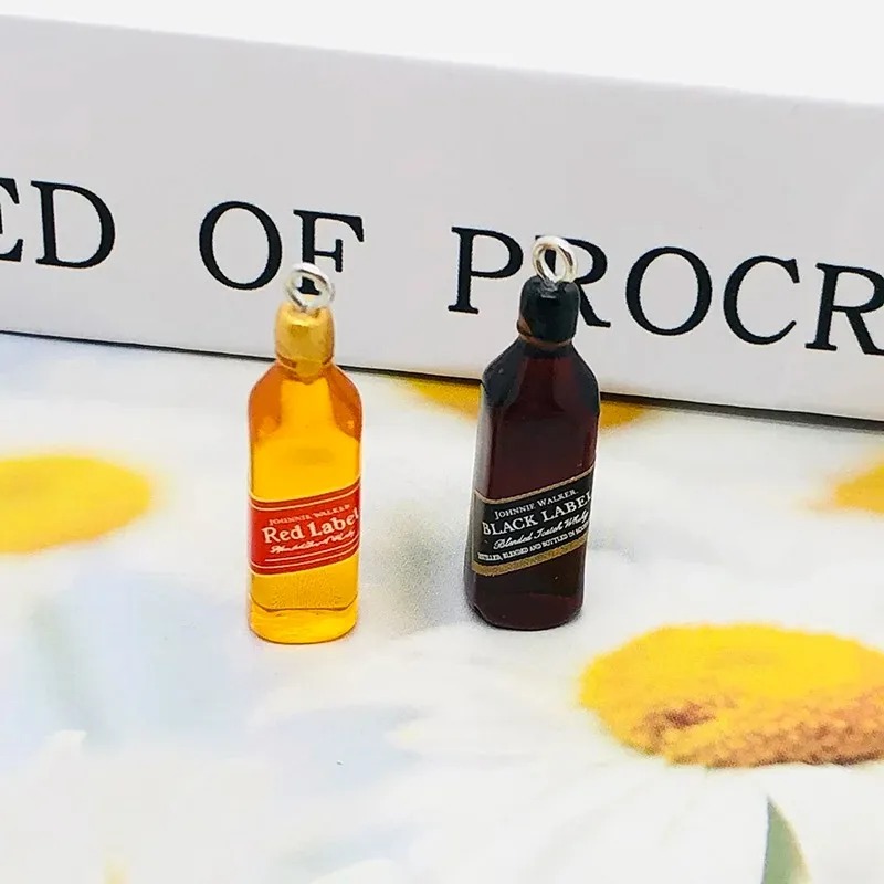 10Pcs Tiny Wine Bar Bottle Res - Resin Art Handmade 评论和价格
