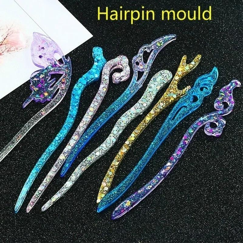 New Transparent Hairpin Silico - Resin Art Handmade 评论和价格