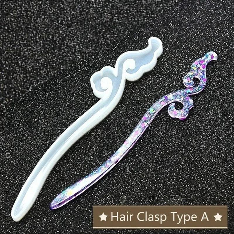 New Transparent Hairpin Silico - Resin Art Handmade 评论和价格