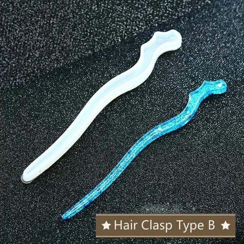 New Transparent Hairpin Silico - Resin Art Handmade 评论和价格