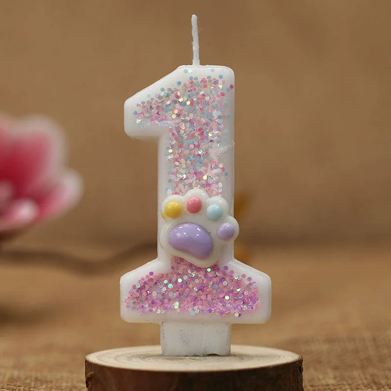 Creative Cute Cat Paw Cake Num - Resin Art Alphabet 评论和价格