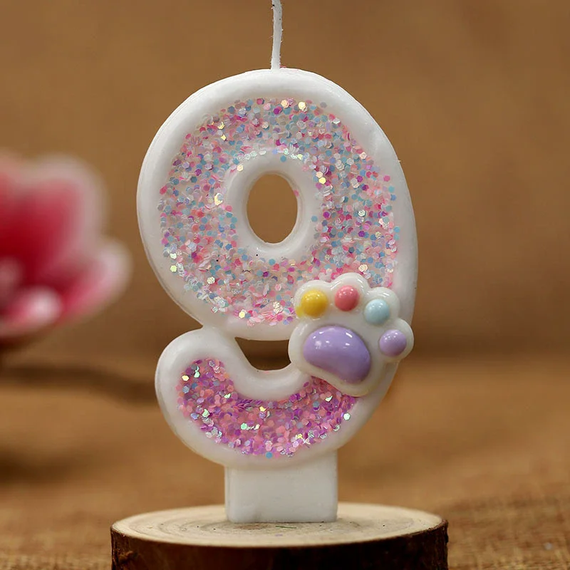 Creative Cute Cat Paw Cake Num - Resin Art Alphabet 评论和价格