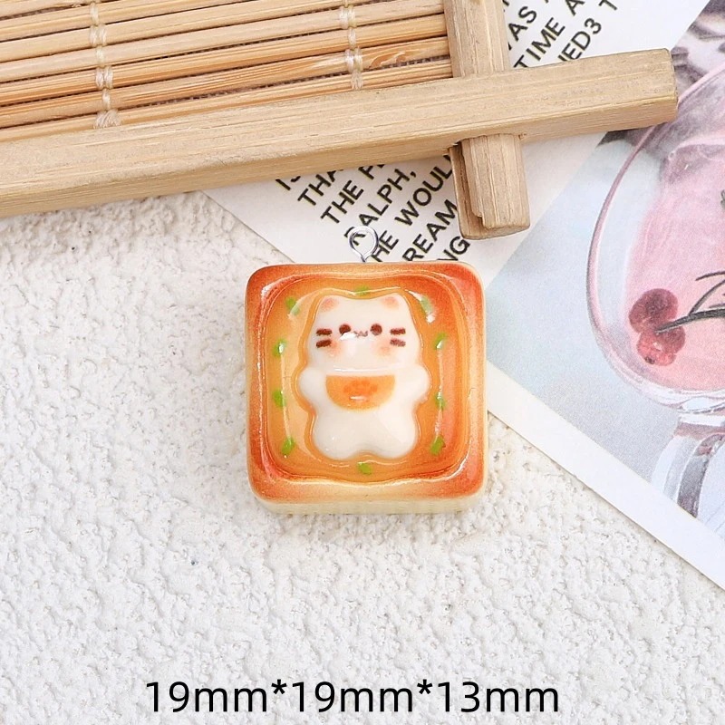 10Pcs Kawaii Cat Toast Bread R - Resin Art Supplies Near Me 评论和价格