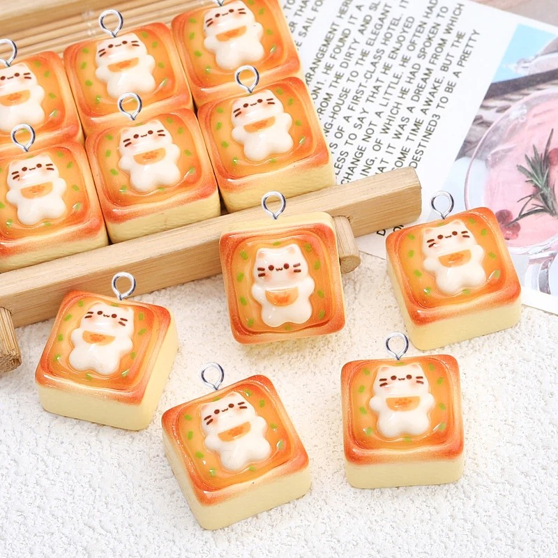 10Pcs Kawaii Cat Toast Bread R - Resin Art Supplies Near Me 评论和价格