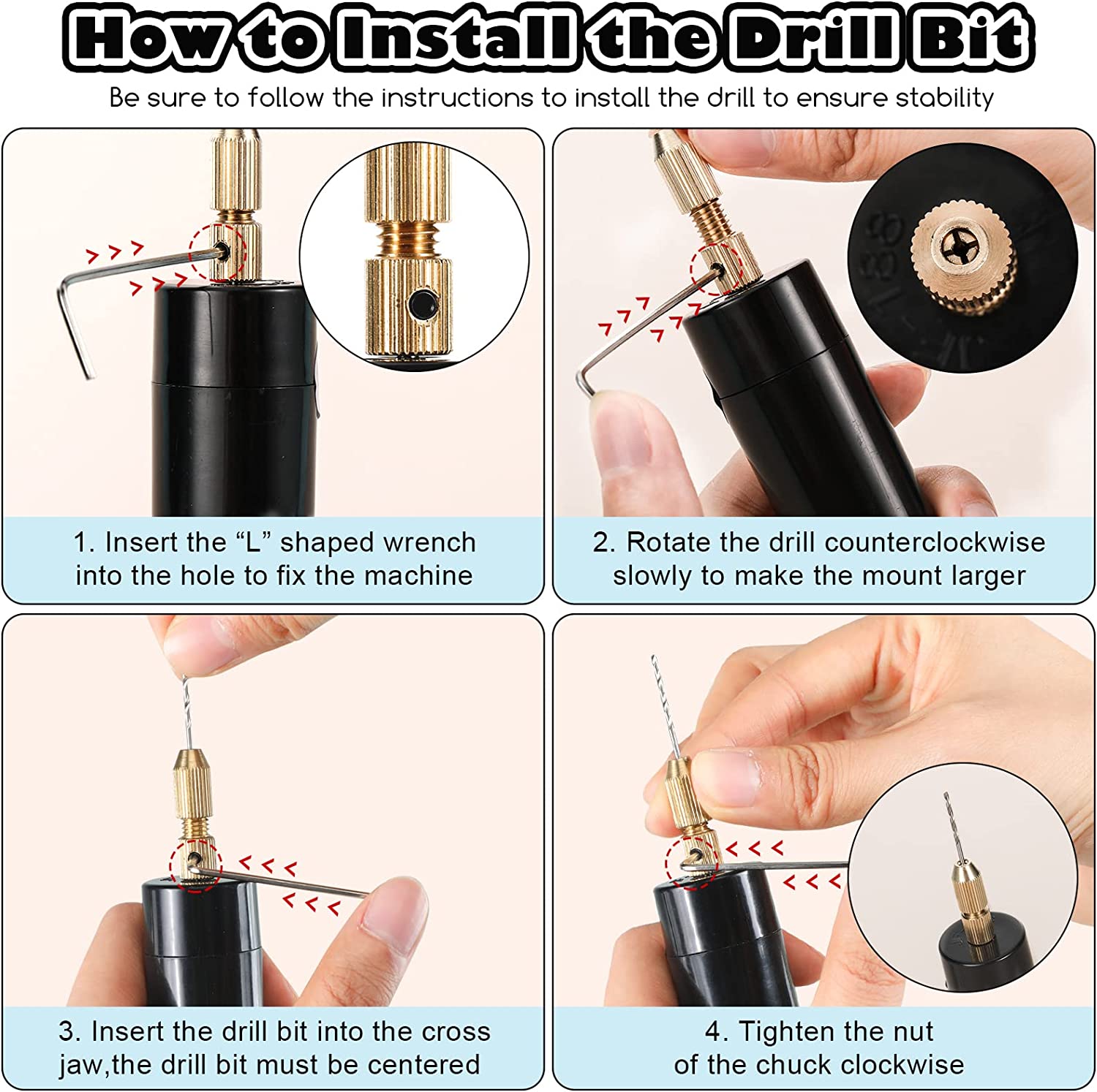 Electric USB Mini Drill 5 Piec - Resin Art Drill Machine 评论和价格