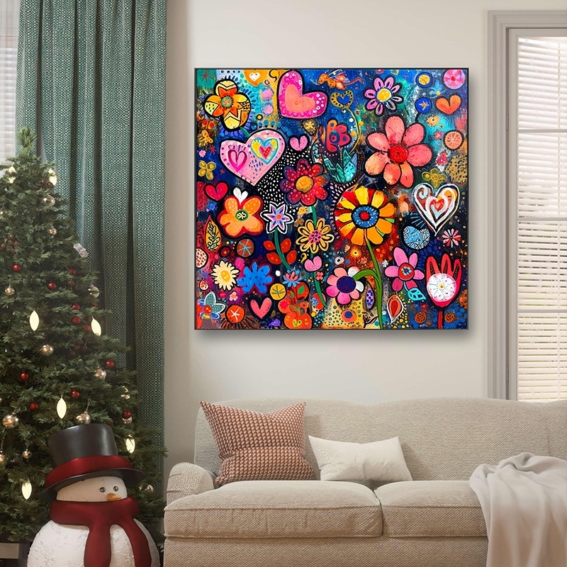 Flower Pattern DIY Diamond Art - Resin Art Wall 评论和价格