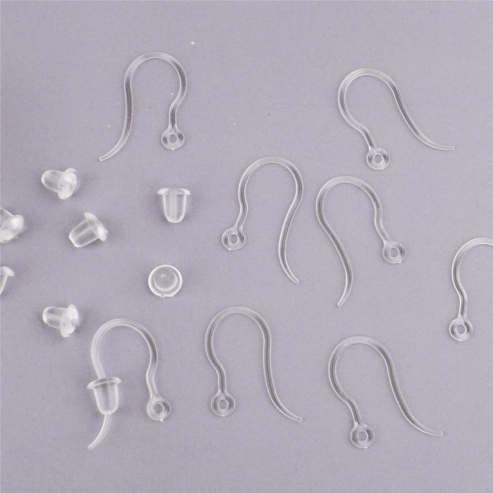 40pcs Clear Plastic Earring Ho - Resin Art Handmade 评论和价格