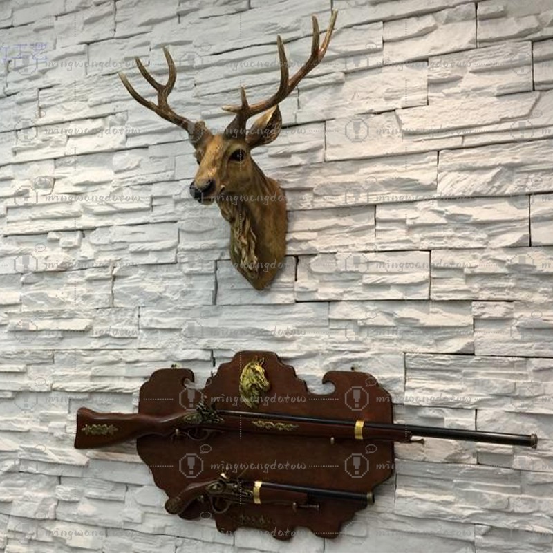 Faux Deer Head 17 inch Faux An - Resin Art Handmade 评论和价格