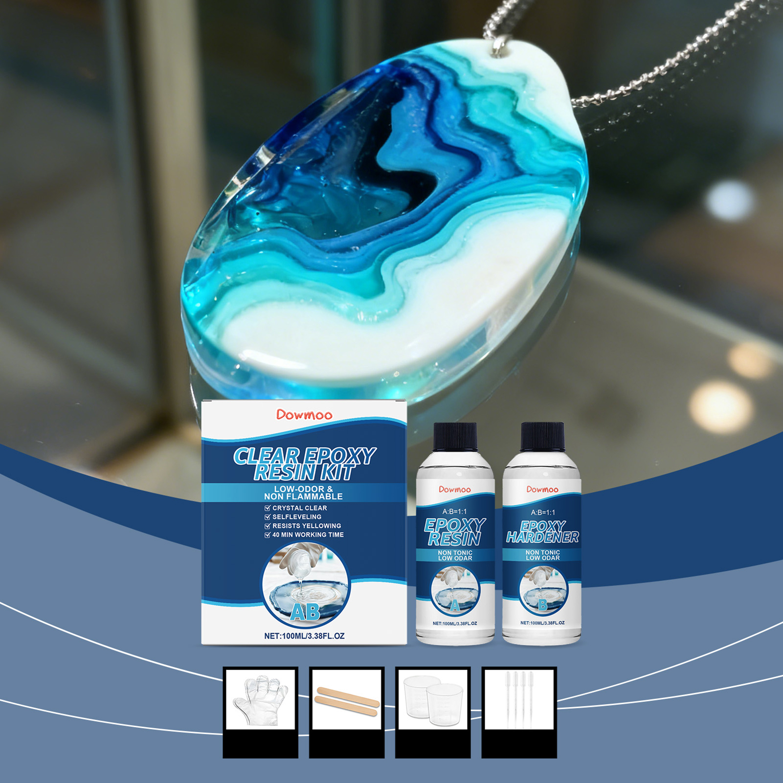 DIY Crystals Clear Epoxys Resi - Resin Art Epoxy 评论和价格