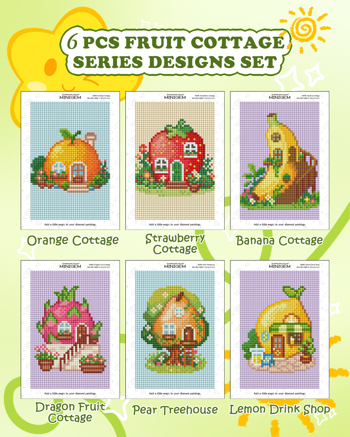 Forever Young Minigem 6PCS Fru - Resin Art For Beginner 评论和价格