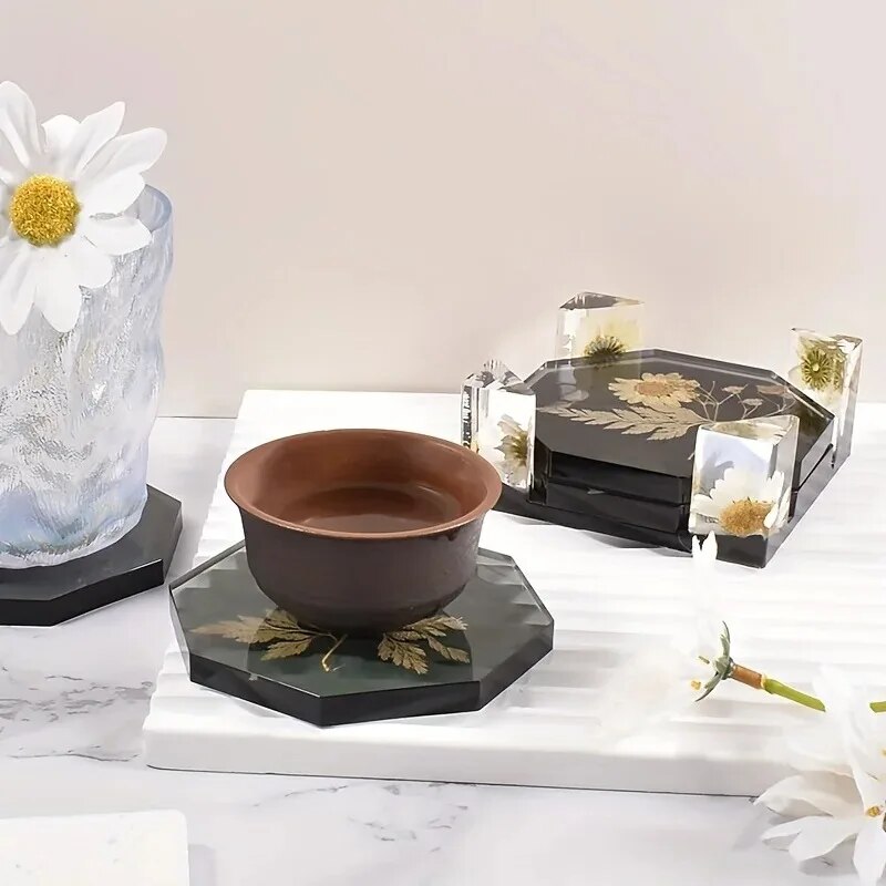 Coaster Resin Molds Set Includ - Resin Art Case 评论和价格