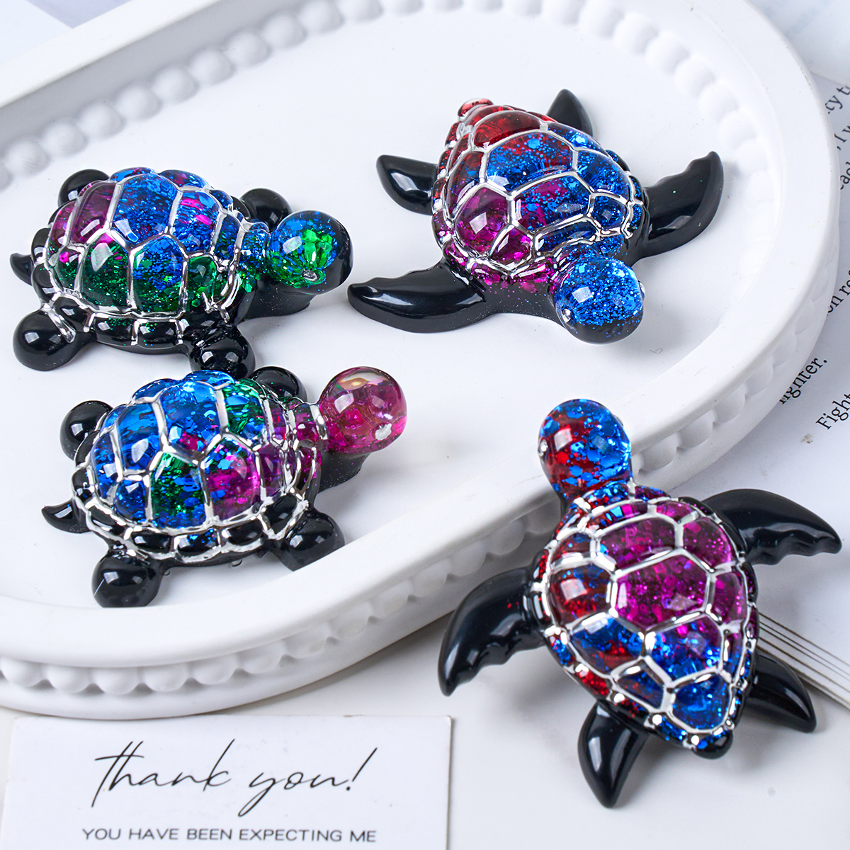 3D Sea Turtle Keychain Silicon - Resin Art Epoxy 评论和价格