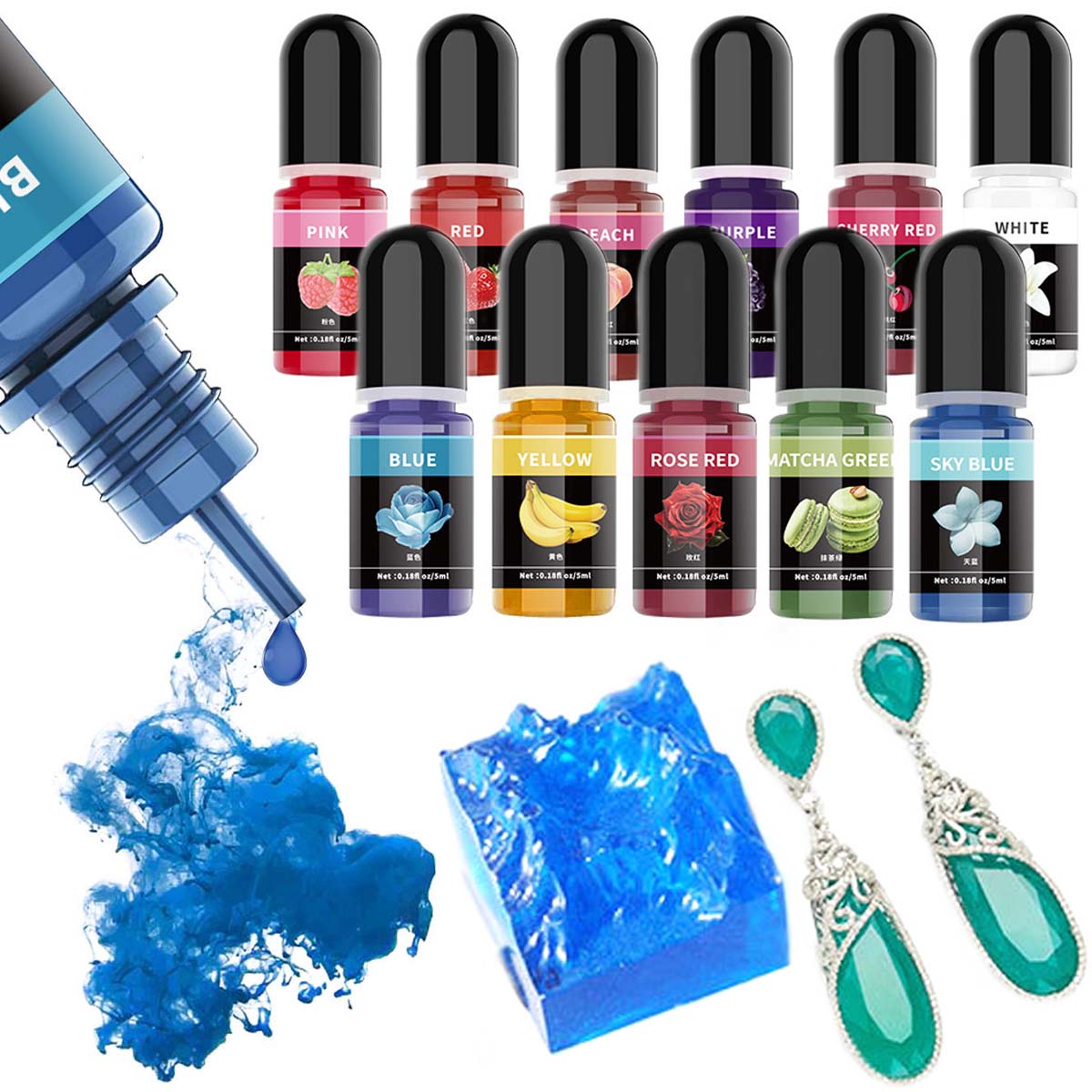5ml/Bottle Epoxy Resin Pigment - Resin Art Epoxy 评论和价格