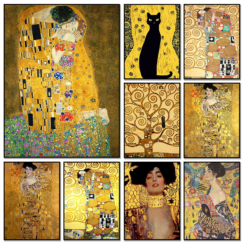 Classic Gustav Klimt Abstract  - Resin Art Wall 评论和价格
