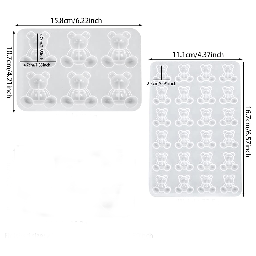 Crystal Bear Resin Silicone Mo - Resin Art Glue 评论和价格