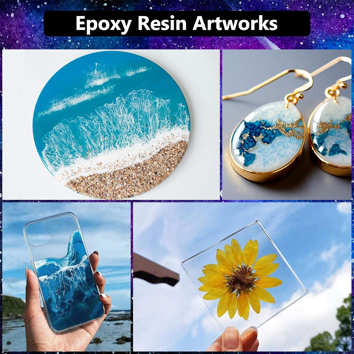 1000ml Crystal Clear Epoxy Res - Resin Art Epoxy 评论和价格